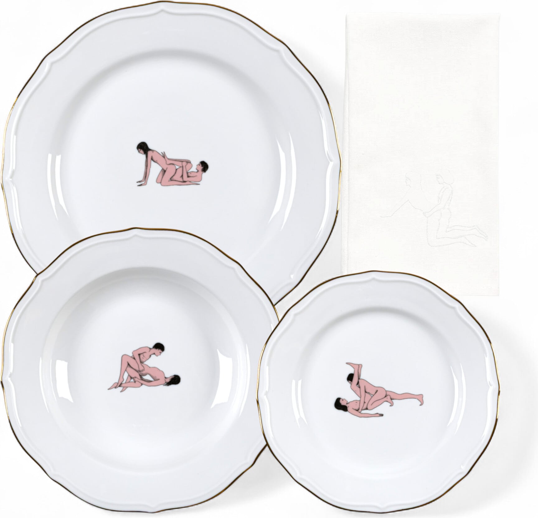 Zestaw obiadowy Seikantai5271 Inclined 4 el.