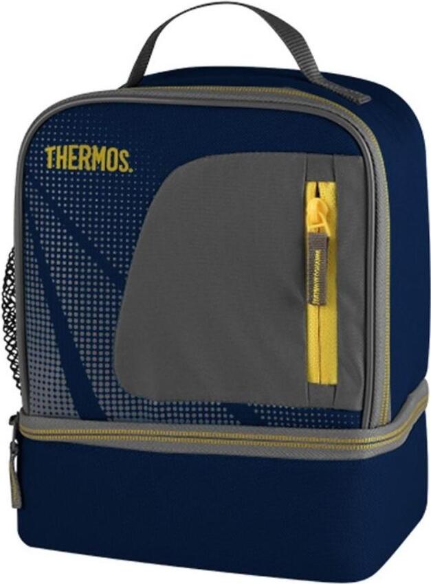 Torba termiczna dwukomorowa Cool 4 l niebiesko-szara