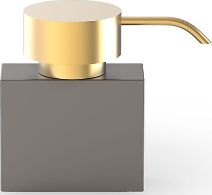 Dozownik do mydła Century niski ciemny metal mat-złoty