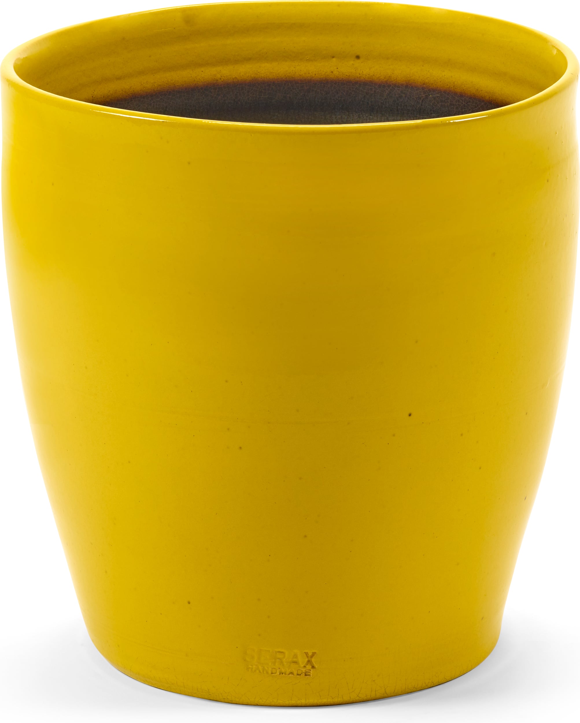 Osłonka na doniczkę Glazed Shades 30 cm żółta