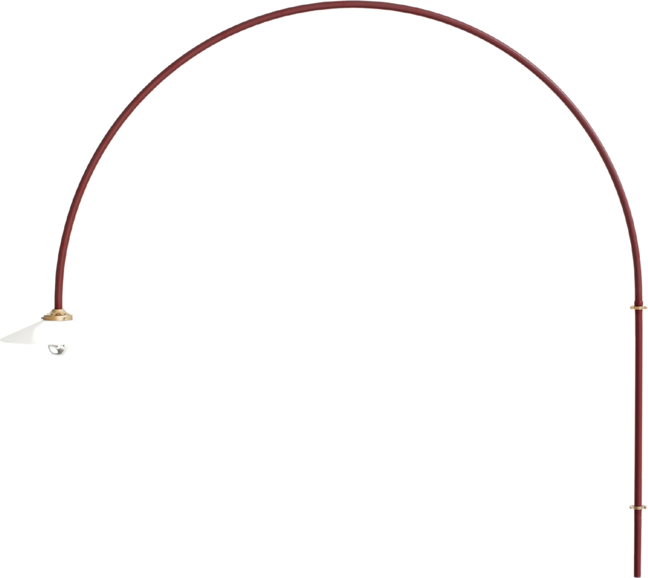 Lampa ścienna N°3 135 cm czerwona