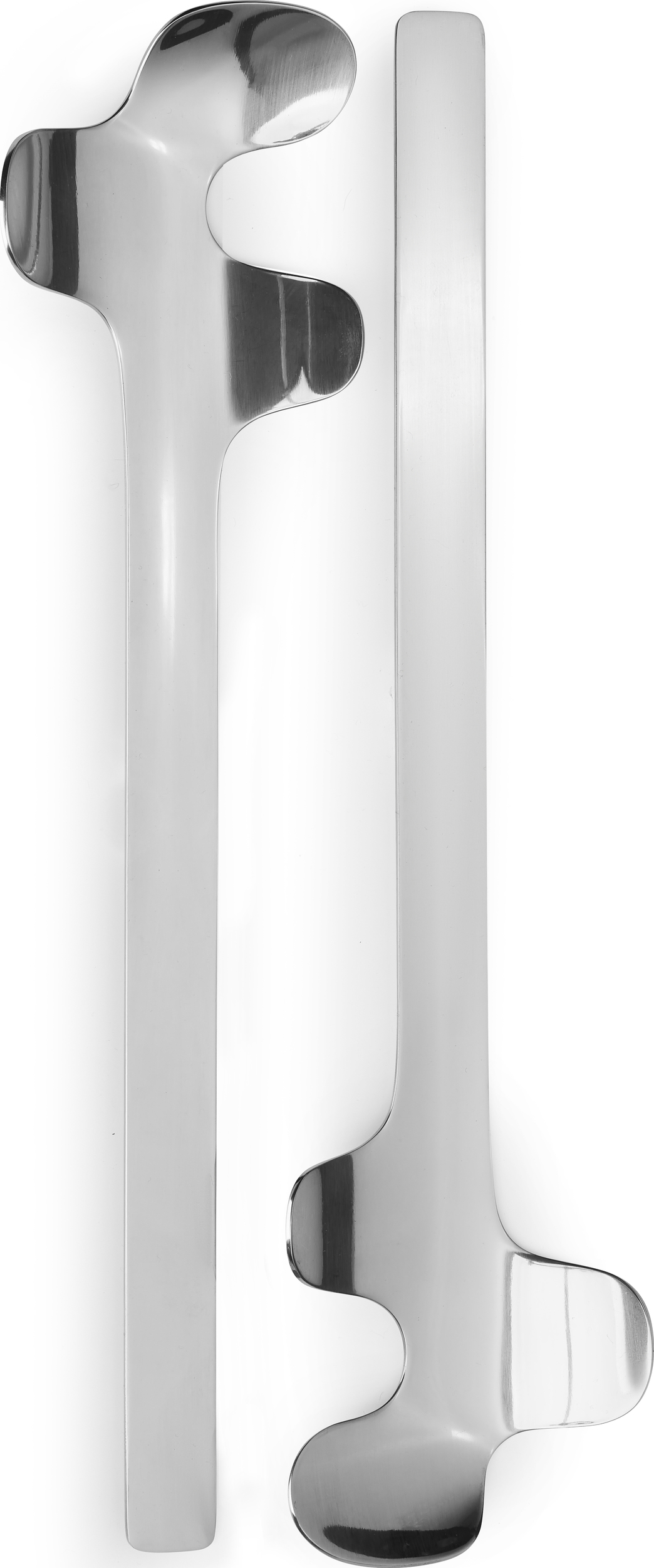 Łyżki do sałaty Leaf stal nierdzewna błyszcząca 2 szt.