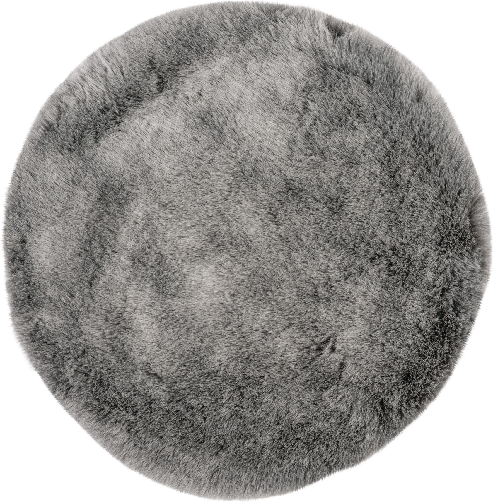 Dywan Samba okrągły 80 cm srebrny