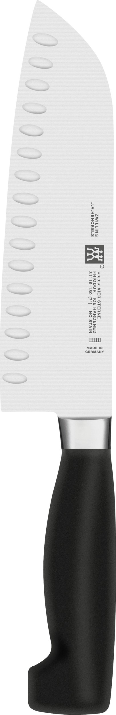 Nóż santoku karbowany Four Star 18 cm