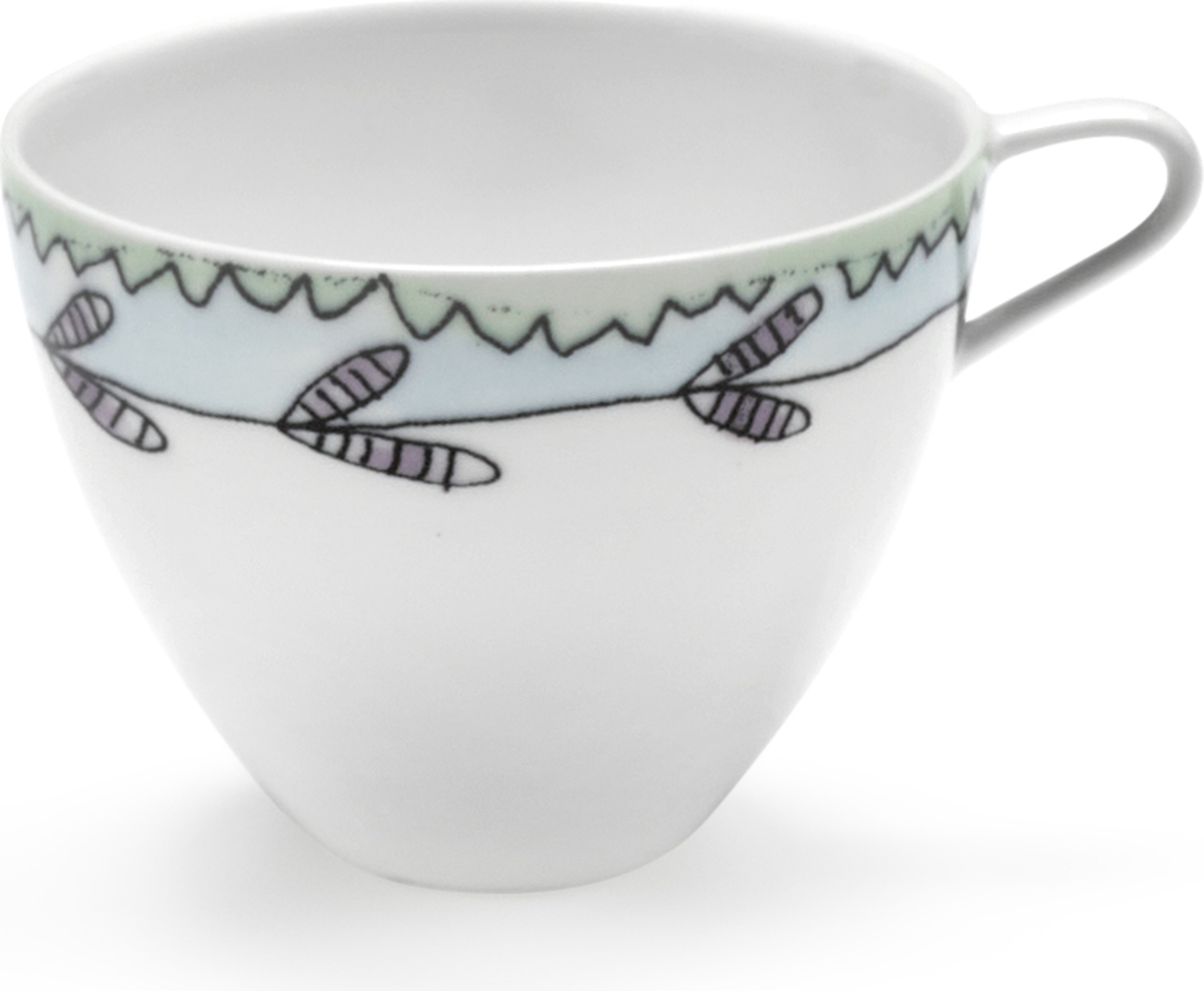 Filiżanka do kawy Midnight Flowers Blossom Milk 80 ml