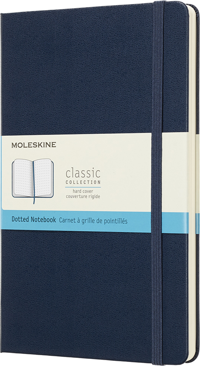 Notes w kropki Moleskine Classic L 240 stron szafirowy twarda oprawa
