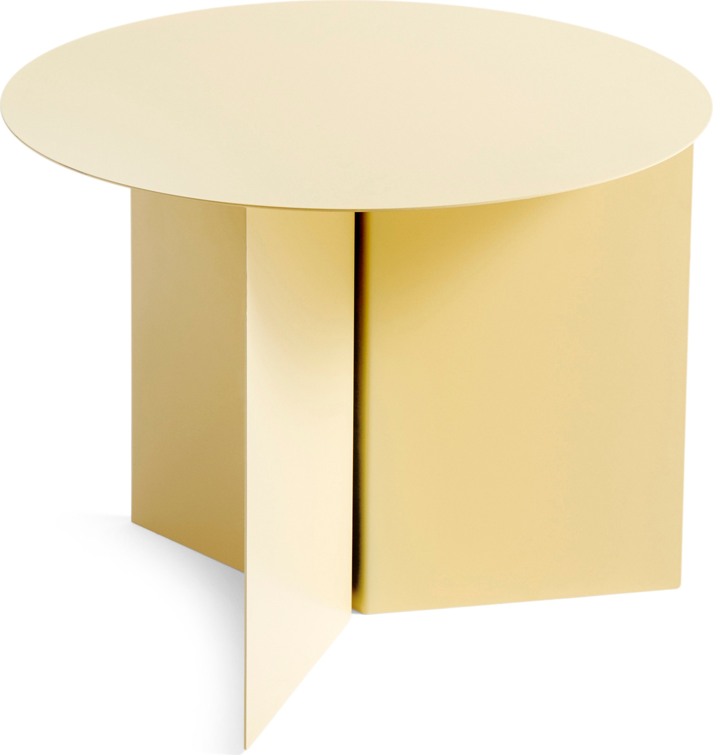 Stolik kawowy Slit okrągły 45 cm żółty