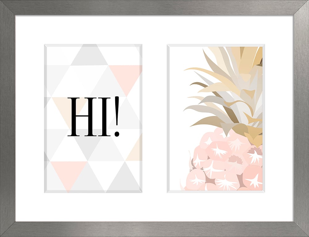 Ramka na zdjęcia Sanremo 20 x 27 cm srebrna ciemna