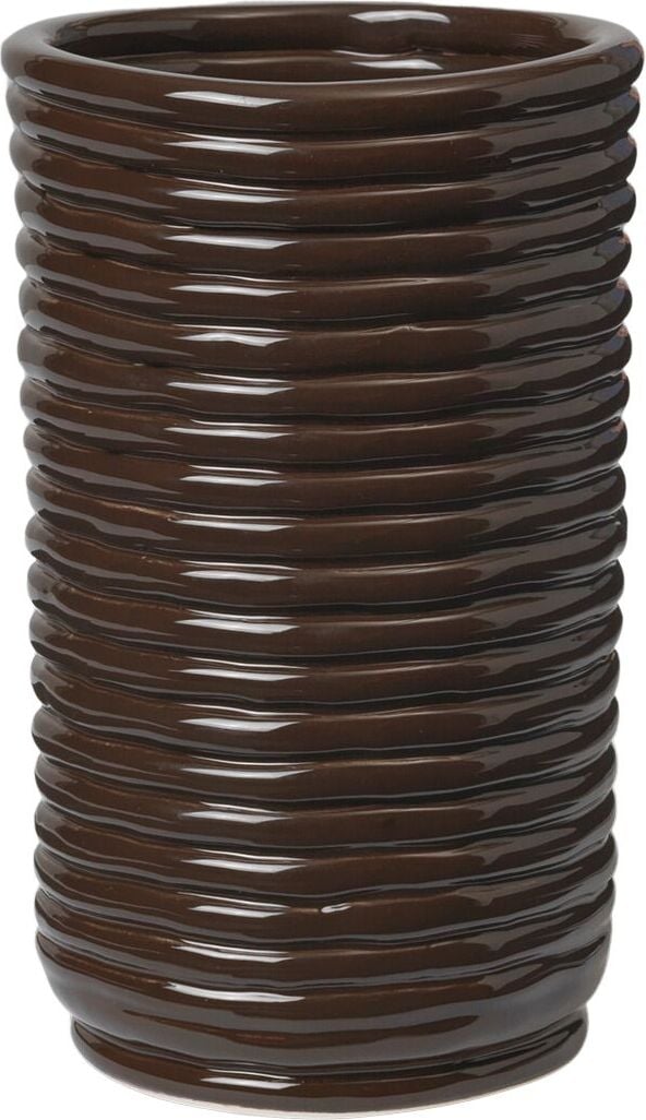 Wazon Corduroy ciemnobrązowy