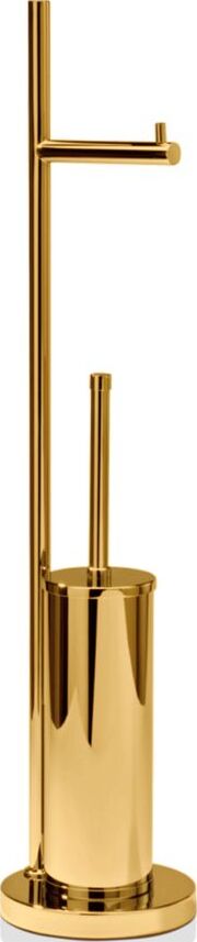 Stojak na papier toaletowy i szczotka do WC Decor Walther złoty