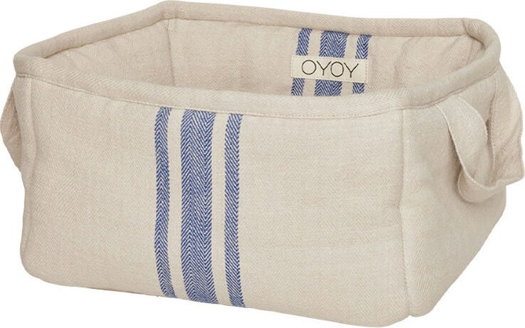 Kosz na pieczywo Linu 24 cm beżowo-niebieski