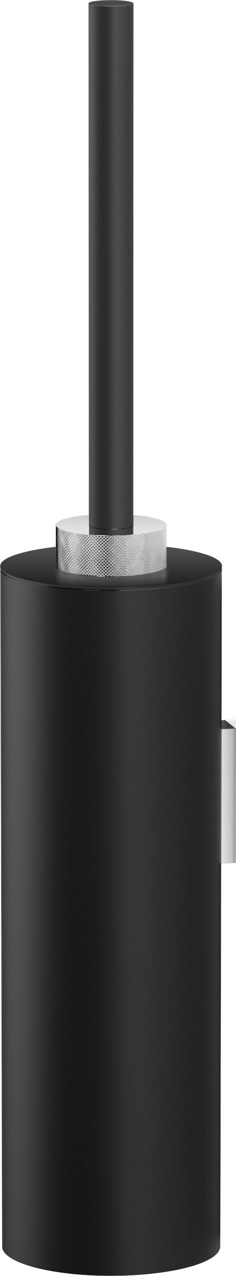 Szczotka do WC Club czarny mat-chrom ścienna