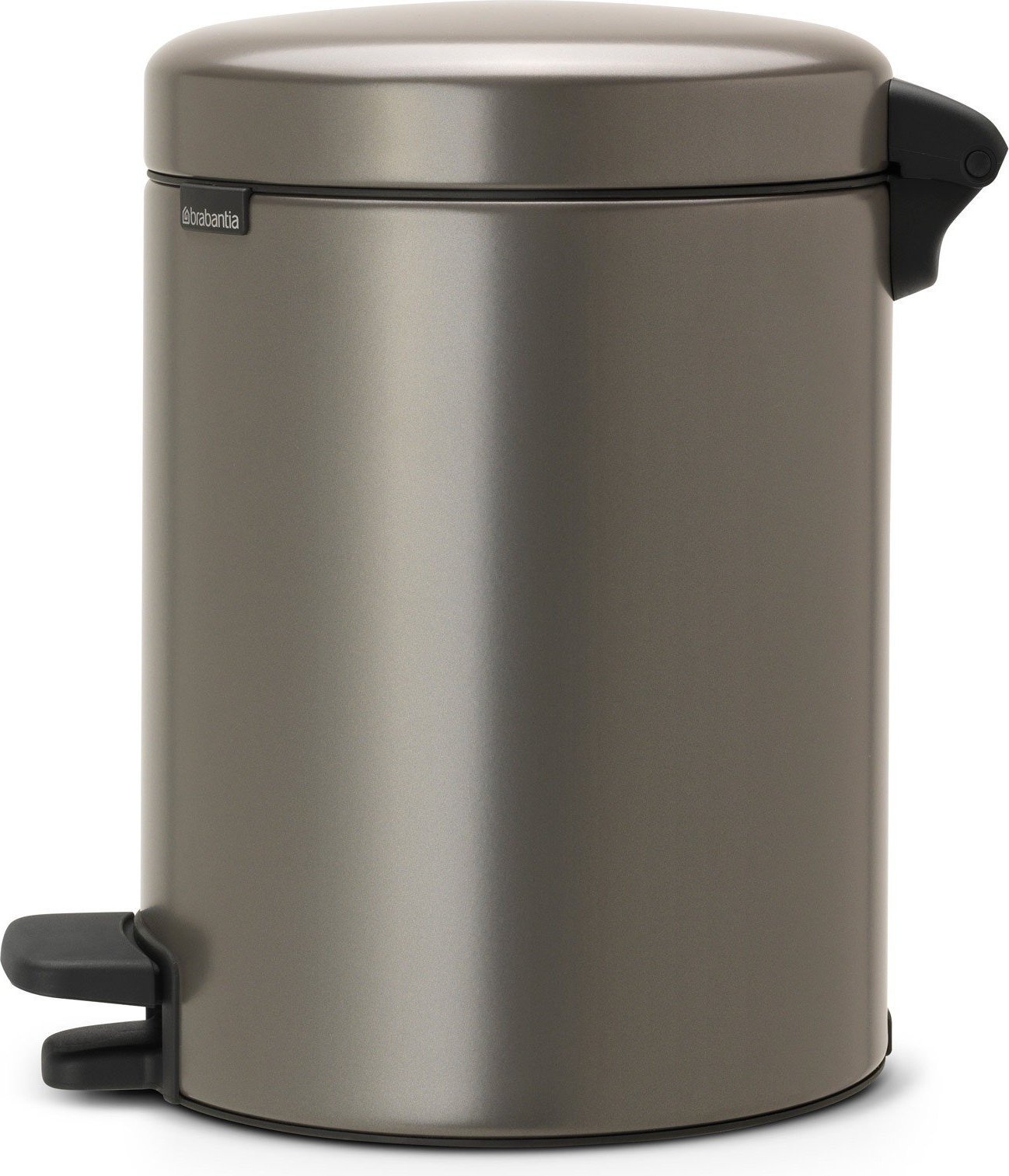 Kosz na śmieci pedałowy NewIcon 5l platynowy