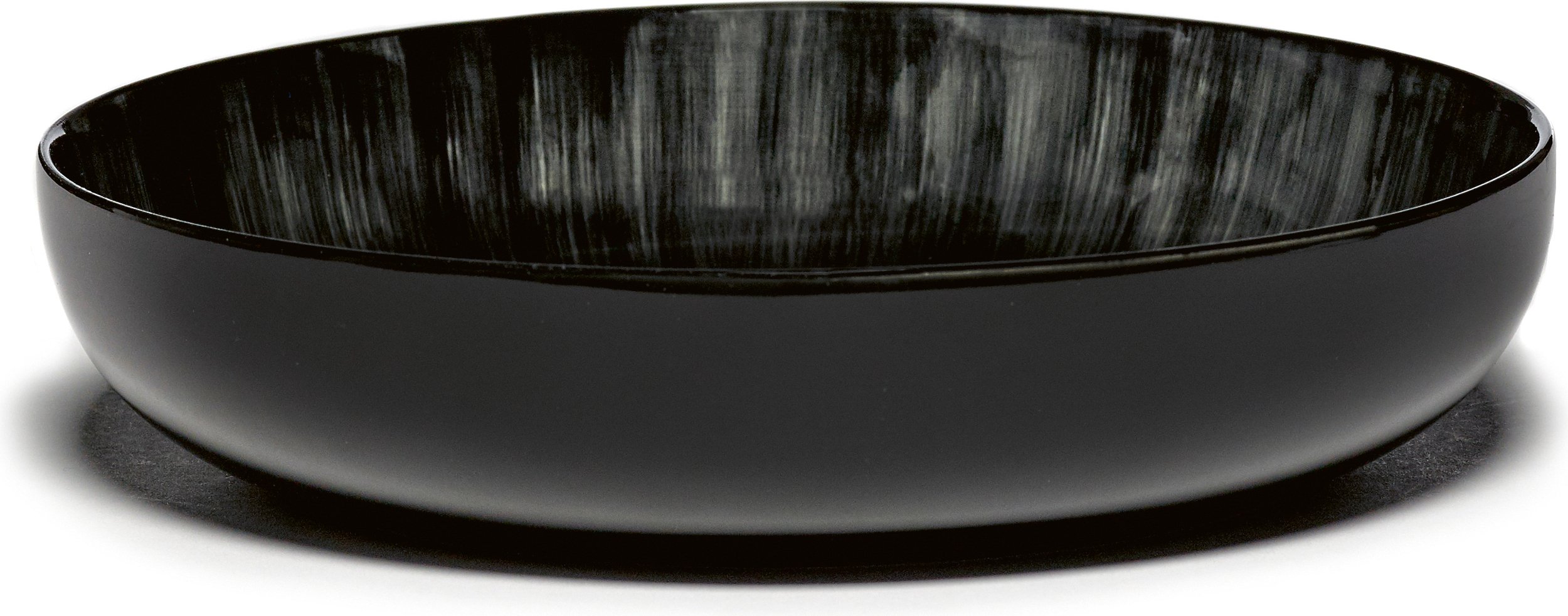 Talerz głęboki Dé C 18,5 cm czarno-biały