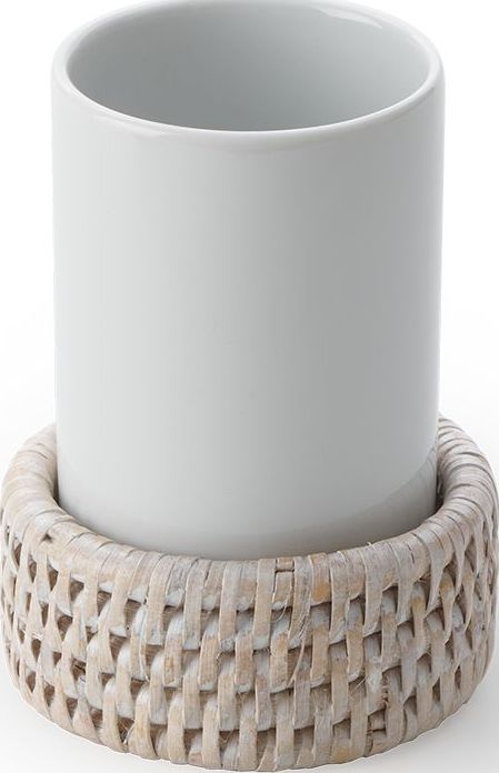 Kubek na szczoteczki do zębów Basket jasny