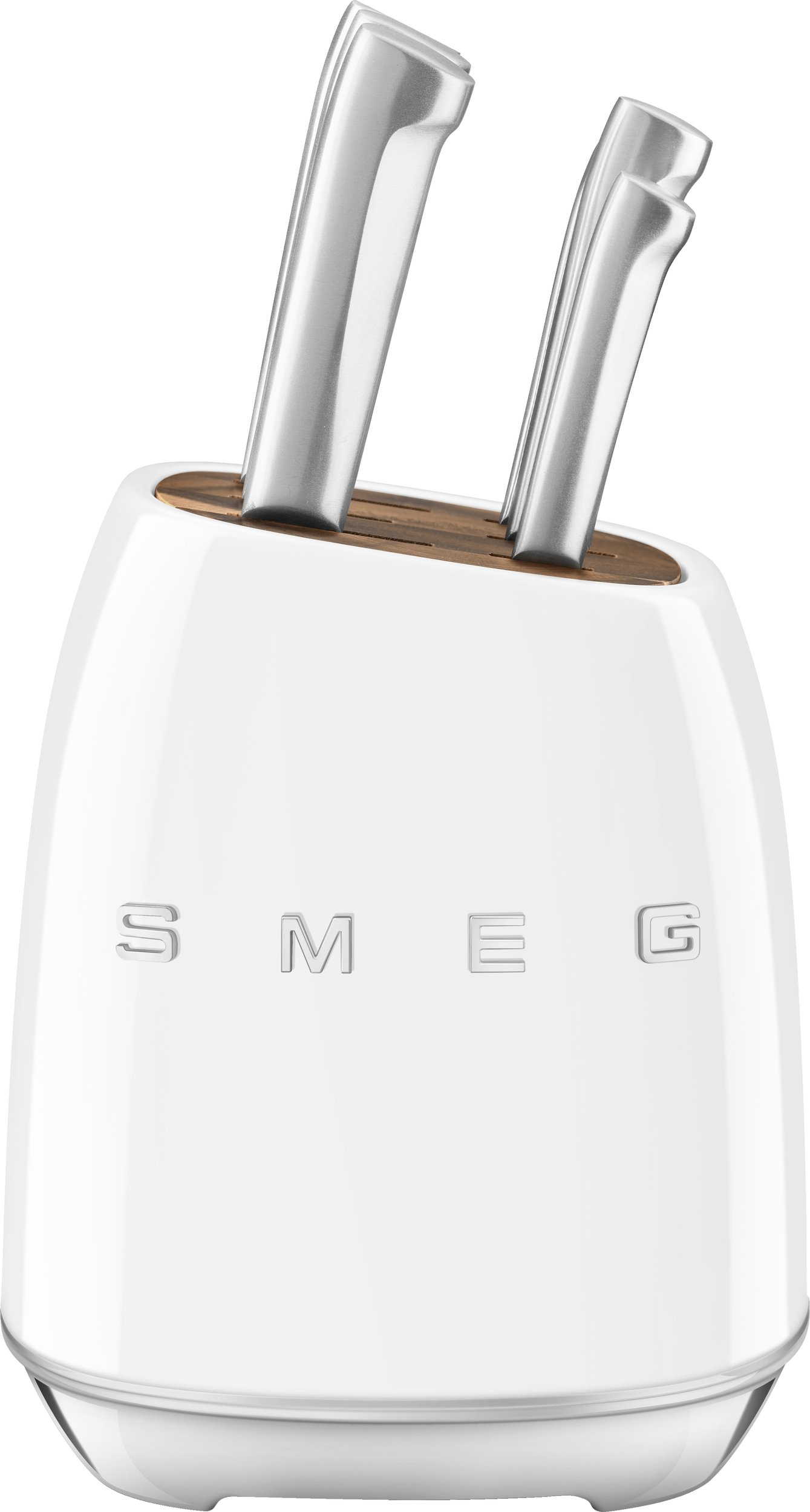 Blok z 6 nożami 50's Style biały