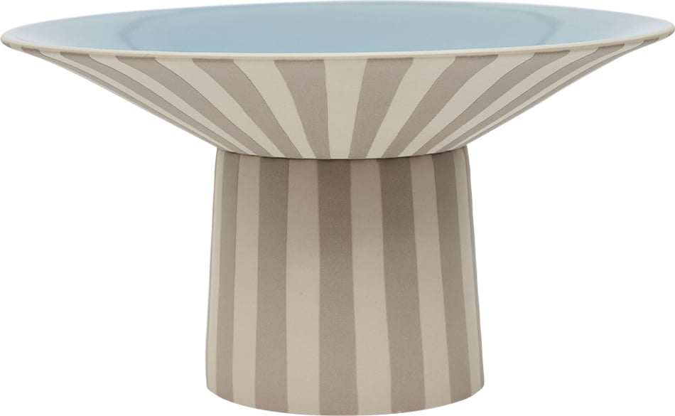 Misa dekoracyjna Toppu wysoka beżowo-niebieska