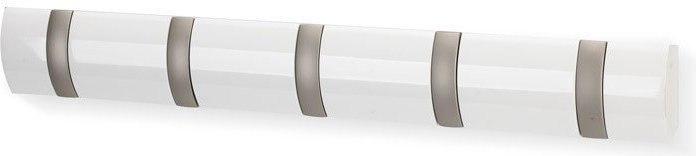 Wieszak listwa Flip błyszczący biały