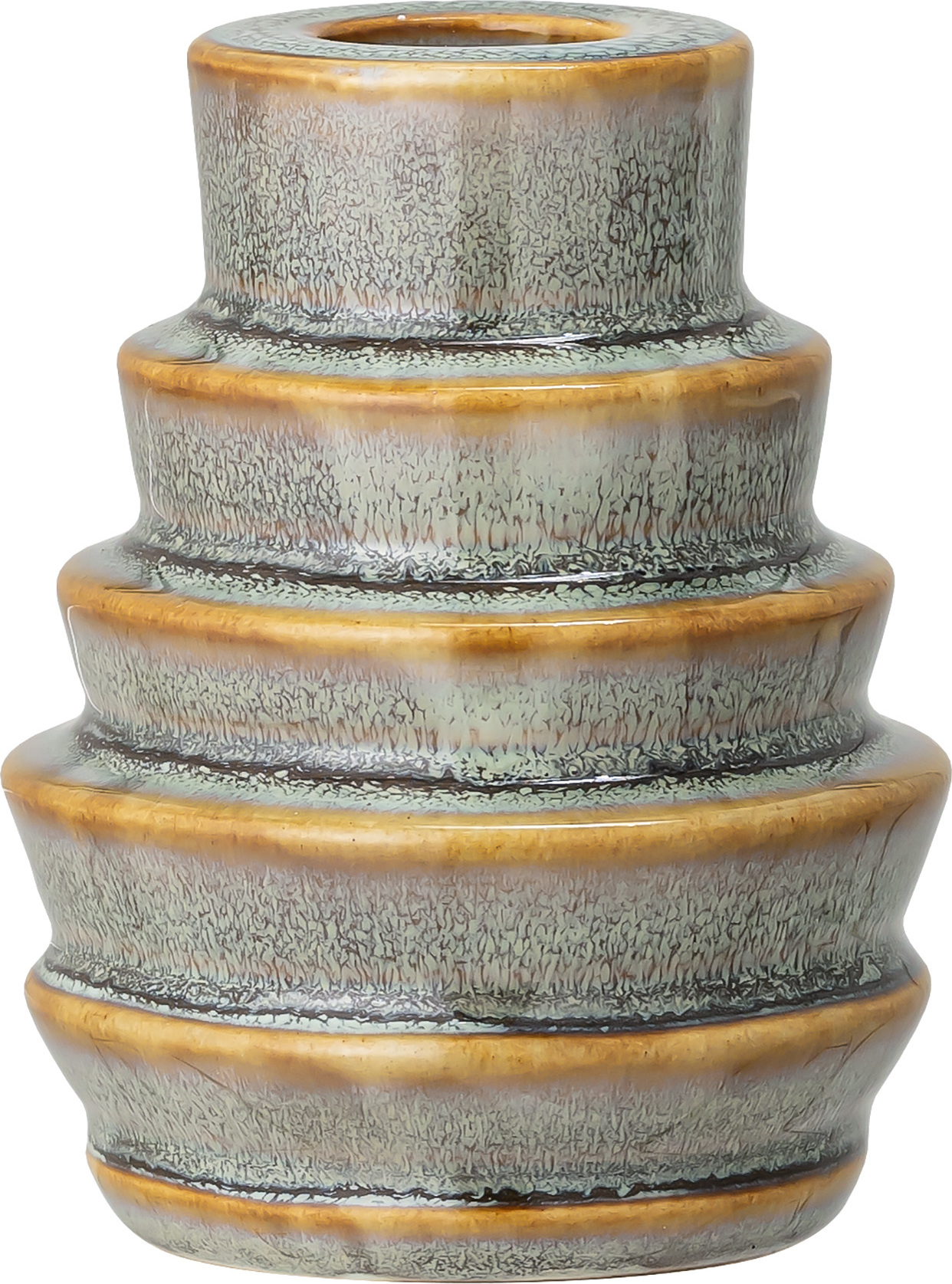 Świecznik na klasyczną świecę Emin 9 cm zielony