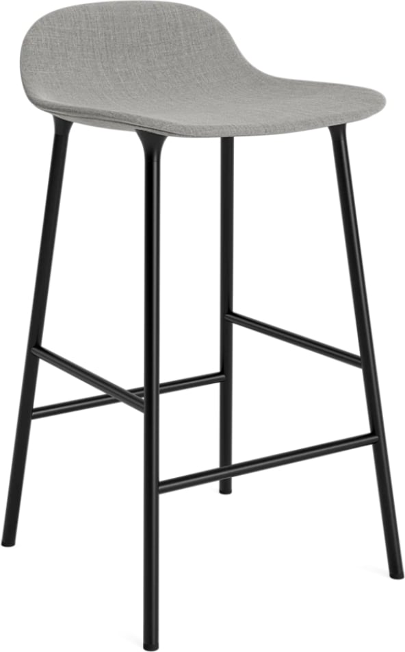 Stołek barowy Form Remix 133 65 cm tapicerowany na czarnych nogach