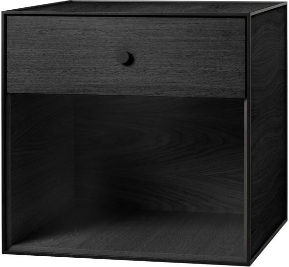 Szafka Frame 49 czarny jesion z szufladą