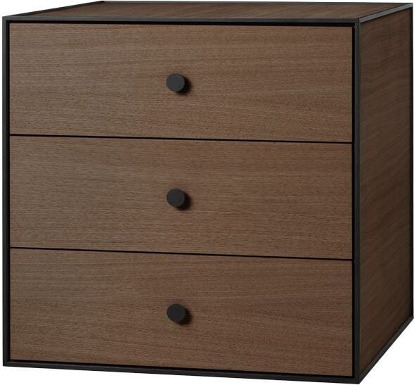 Szafka Frame 49 ciemny dąb z 3 szufladami