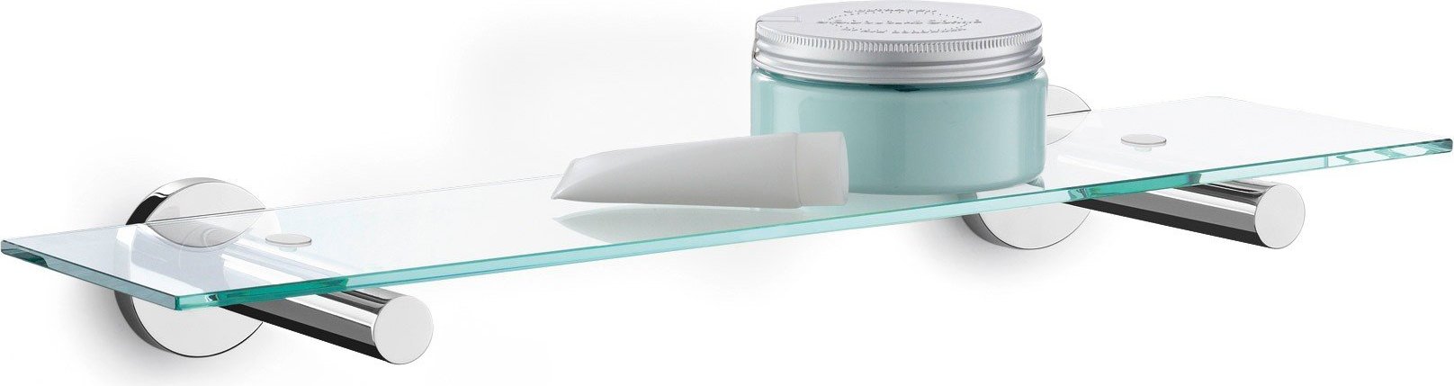 Półka łazienkowa szklana Scala z efektem lustra