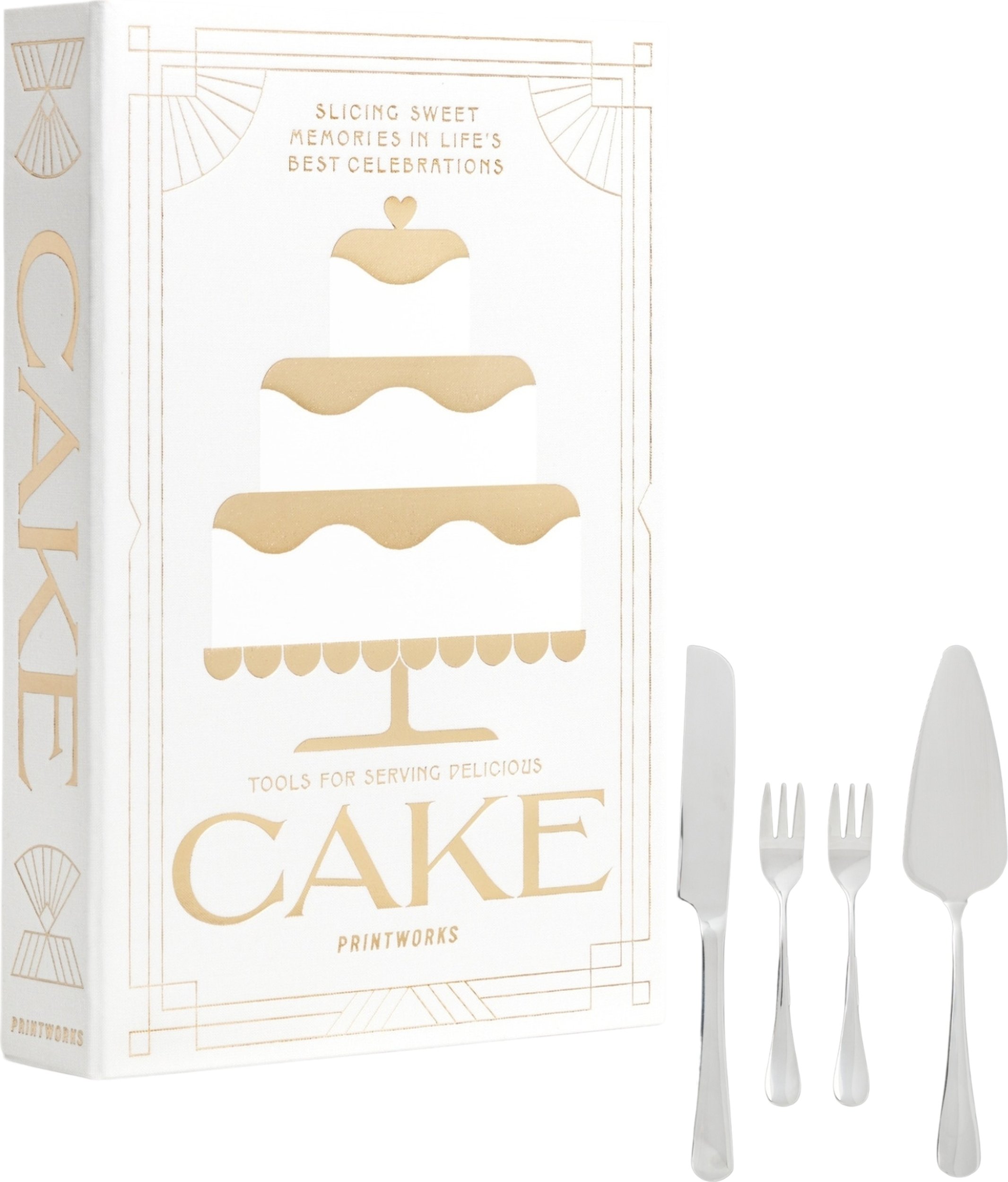 Akcesoria do serwowania ciasta The Essentials w pudełku prezentowym 8 el.