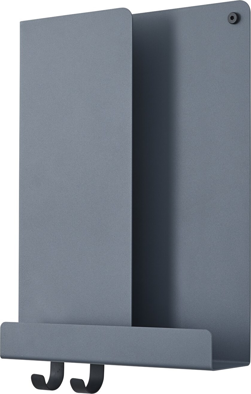 Półka ścienna Folded 29,5 x 40 cm szaroniebieska