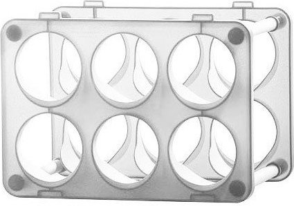 Stojak na butelki Bottle mleczny transparentny