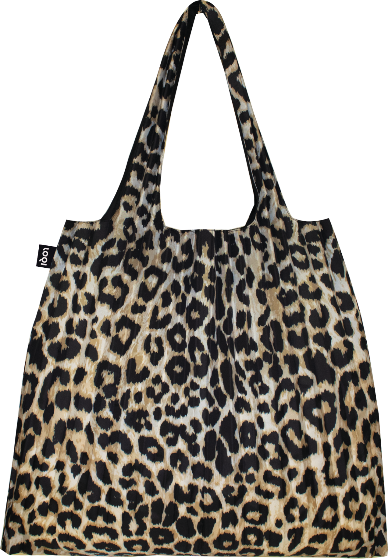 Torba LOQI Artist Pleated Leopard Dusk z recyklingu