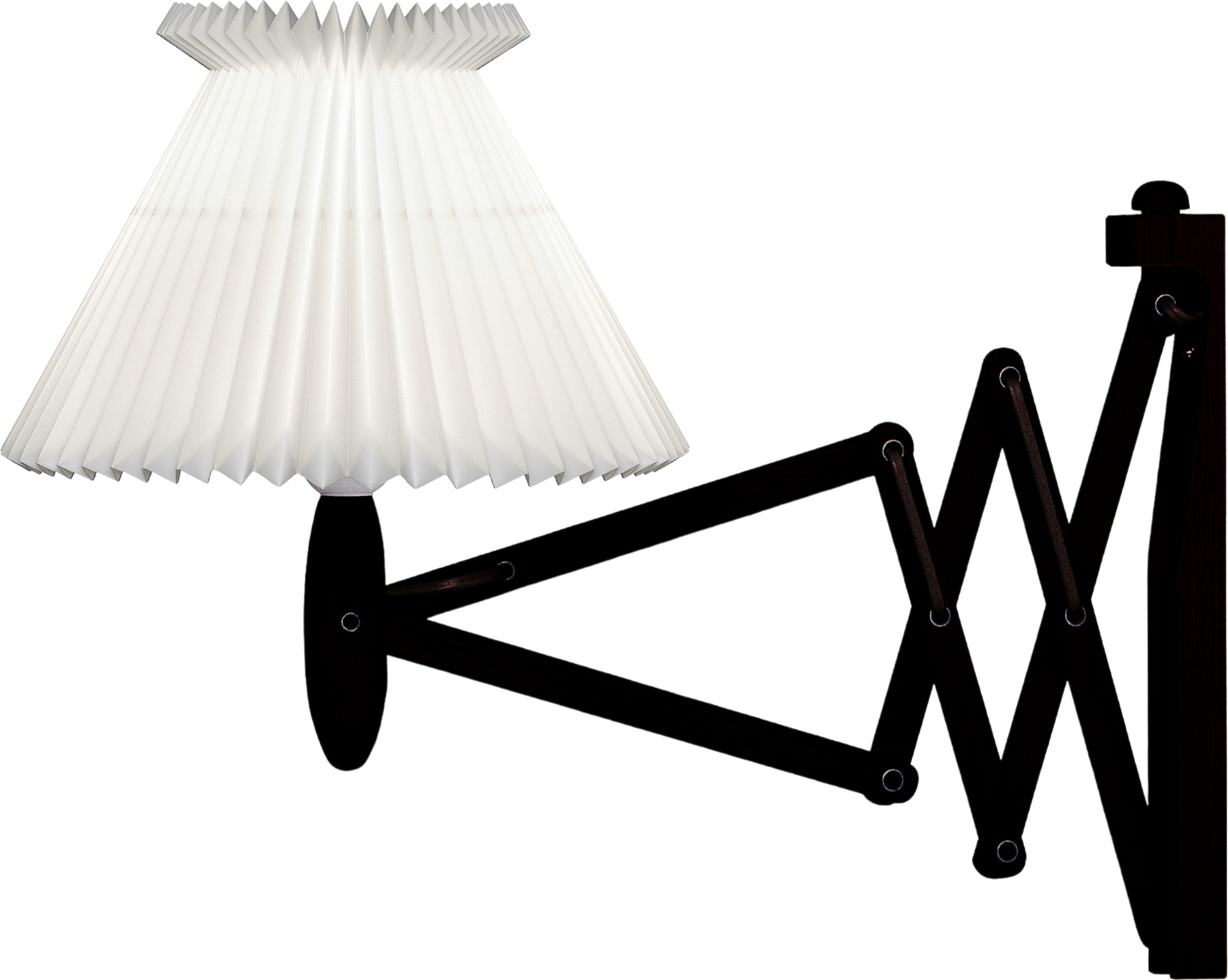 Kinkiet Sax 6-17 czarny dąb z papierowym kloszem