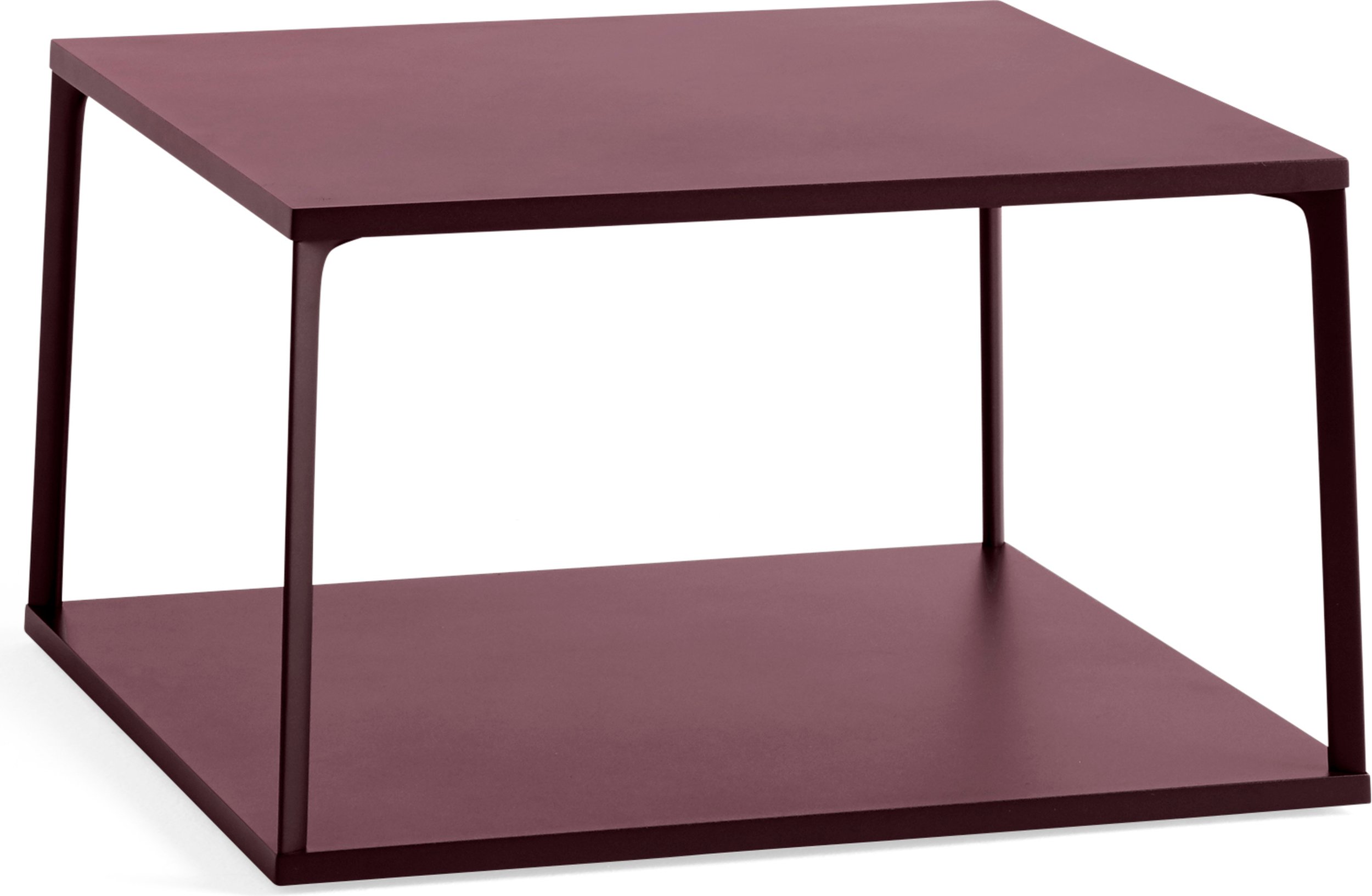 Stolik kawowy Eiffel kwadratowy bordowy