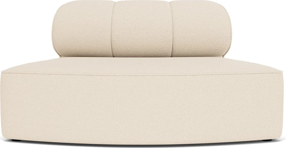 Element środkowy sofy modułowej Eave Seamline Convex kremowy