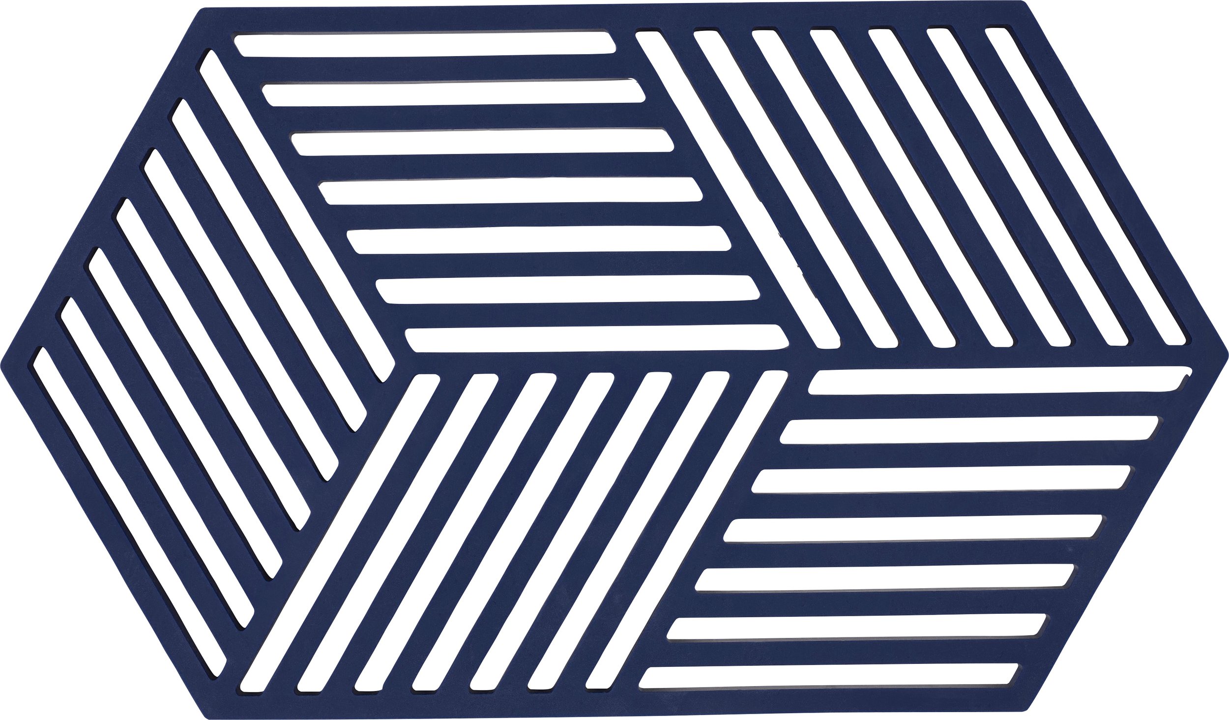 Podstawka pod gorące naczynia Hexagon 24 cm granatowa