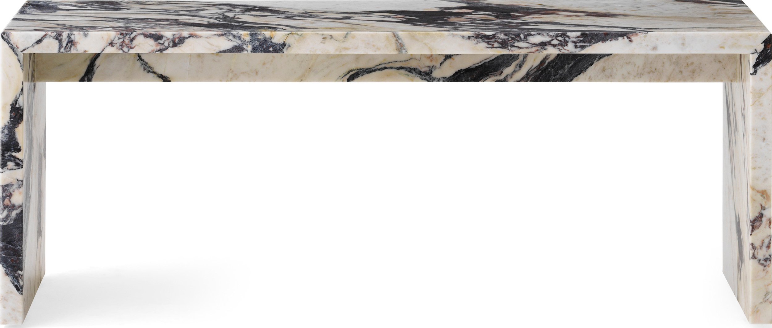 Stolik kawowy Plinth Bridge Calacatta Viola 100 cm