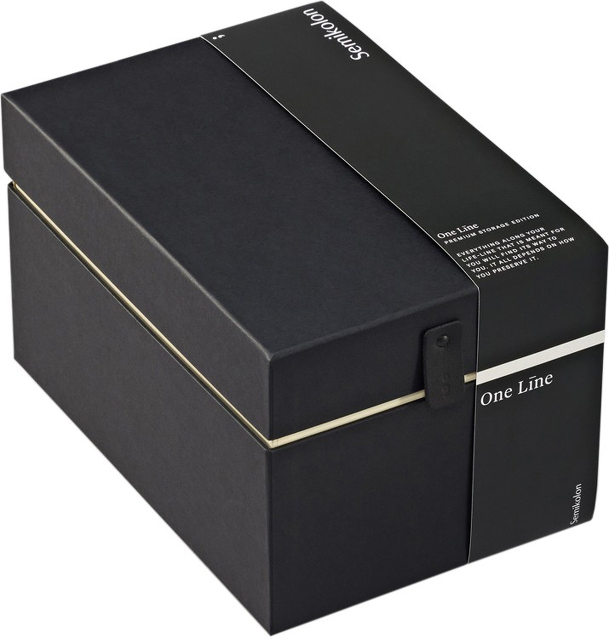 Pudełko do przechowywania One Line wysokie czarne