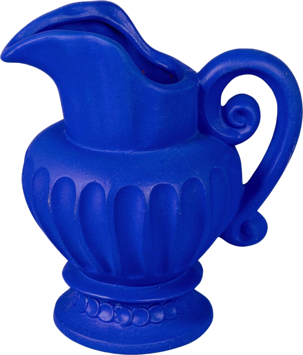 Wazon dekoracyjny Magna Graecia Caraffa niebieski z terakoty