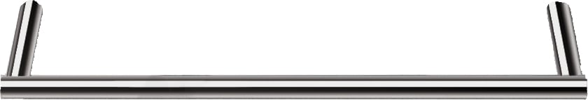 Wieszak reling na ręczniki Mikado 30 cm chrom-czarny z powłoką PVD