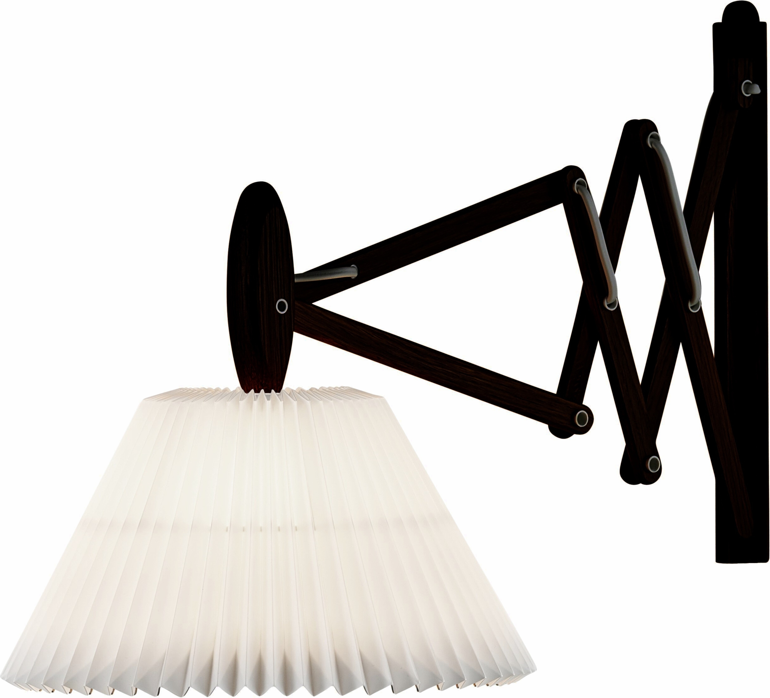 Kinkiet Sax 2-17 czarny dąb z papierowym kloszem