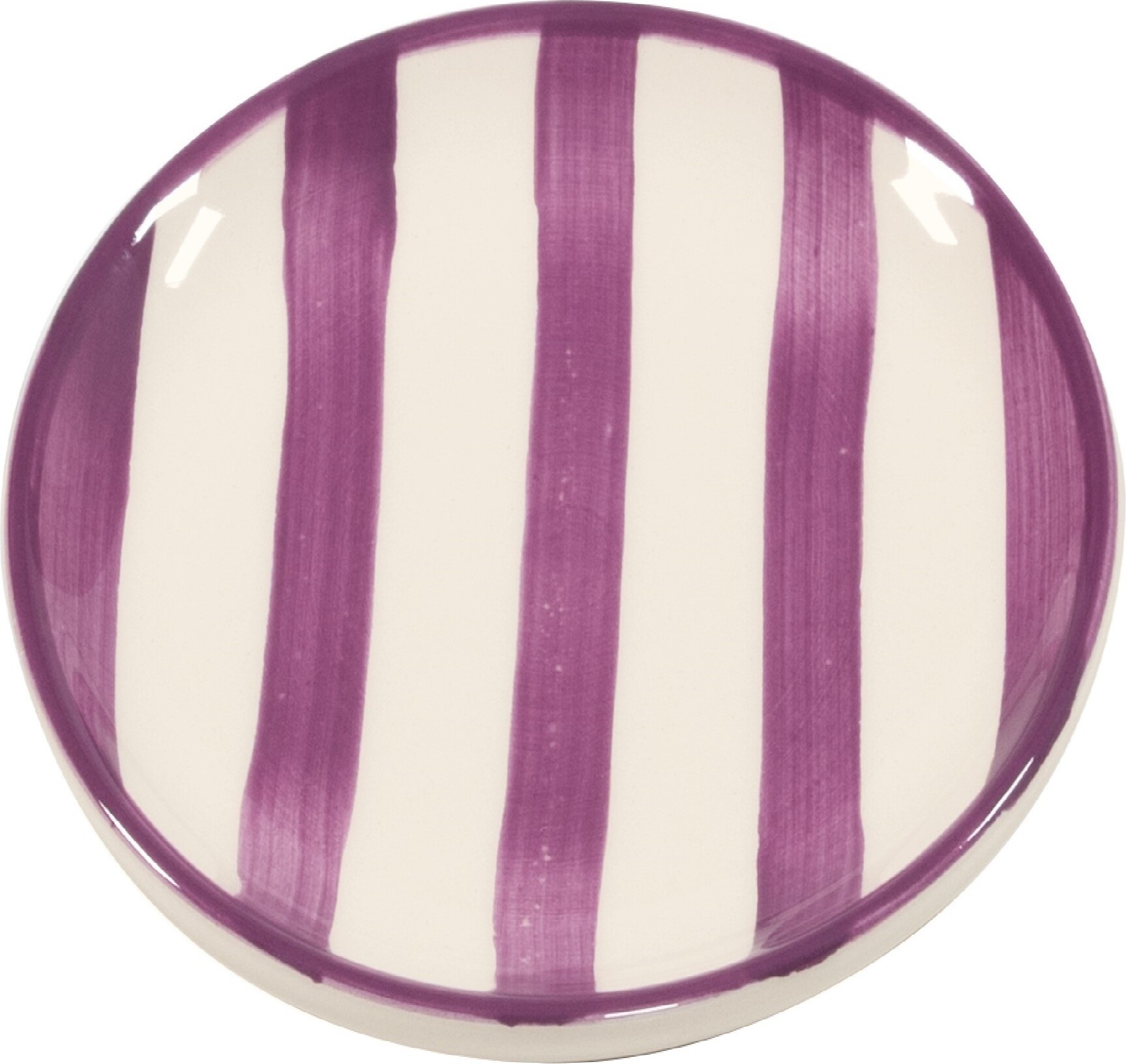 Talerzyk Lido Righe w paski 13 cm ametystowy
