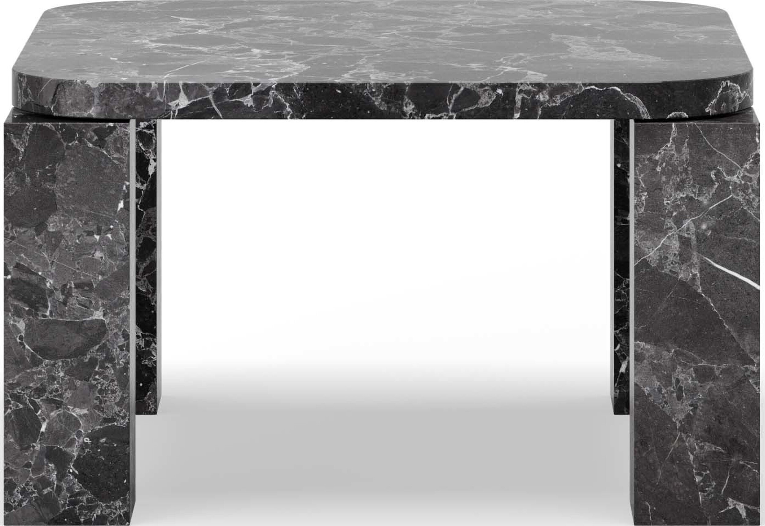 Stolik kawowy Atlas 60 cm czarny marmurowy