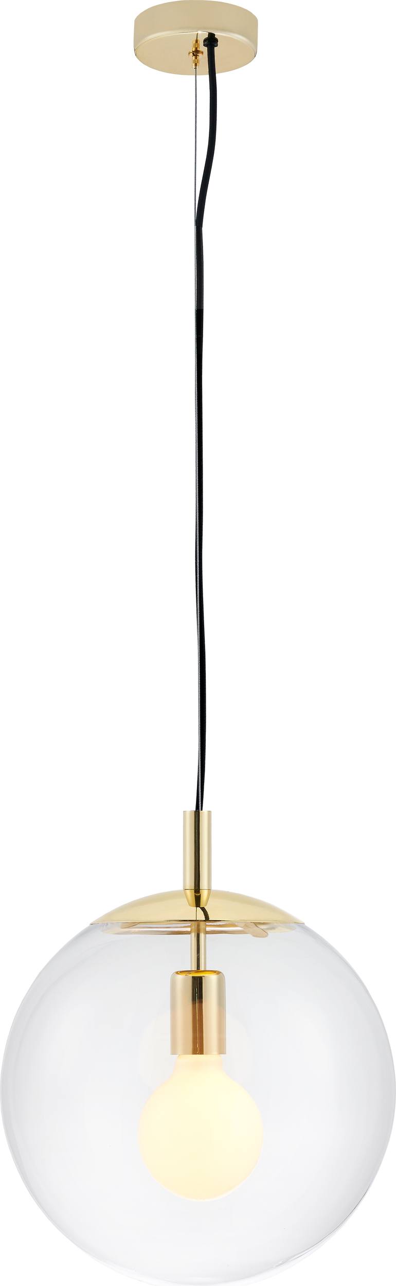 Lampa sufitowa Alur M złota przezroczysta