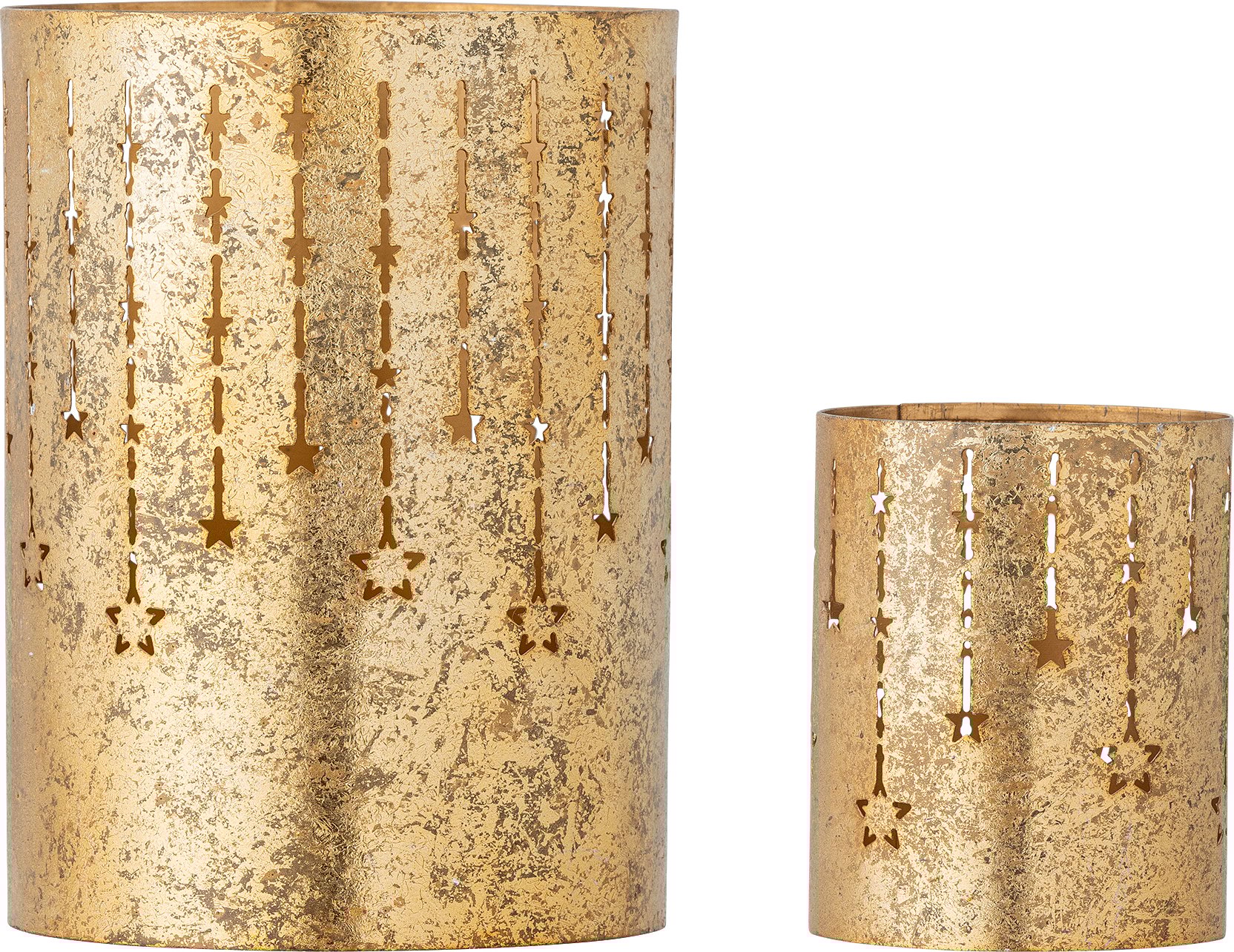 Świeczniki na tealighty Mista złote 2 szt.