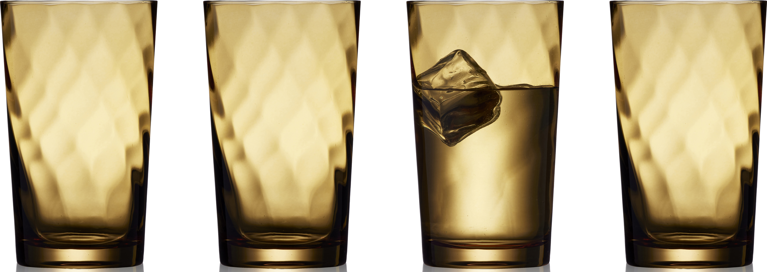 Szklanki do drinków i napojów Vienna 450 ml bursztynowe 4 szt.