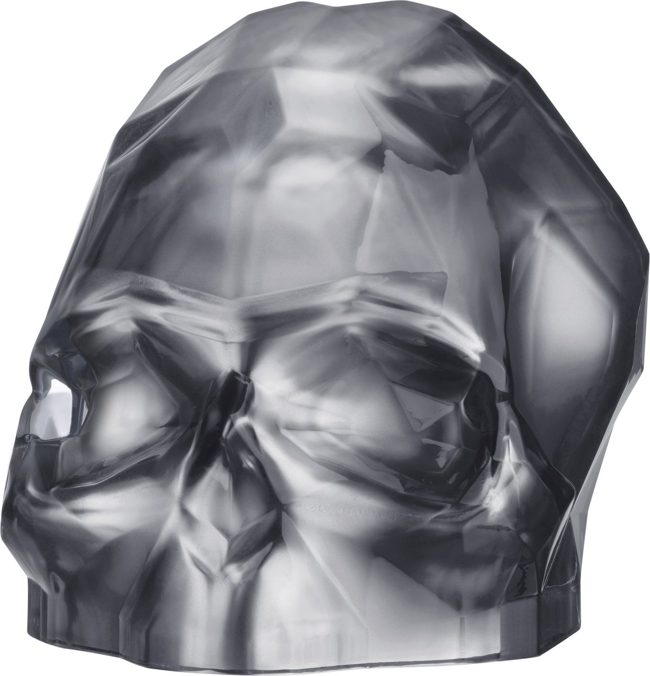 Figurka dekoracyjna Memento Mori czaszka L srebrna