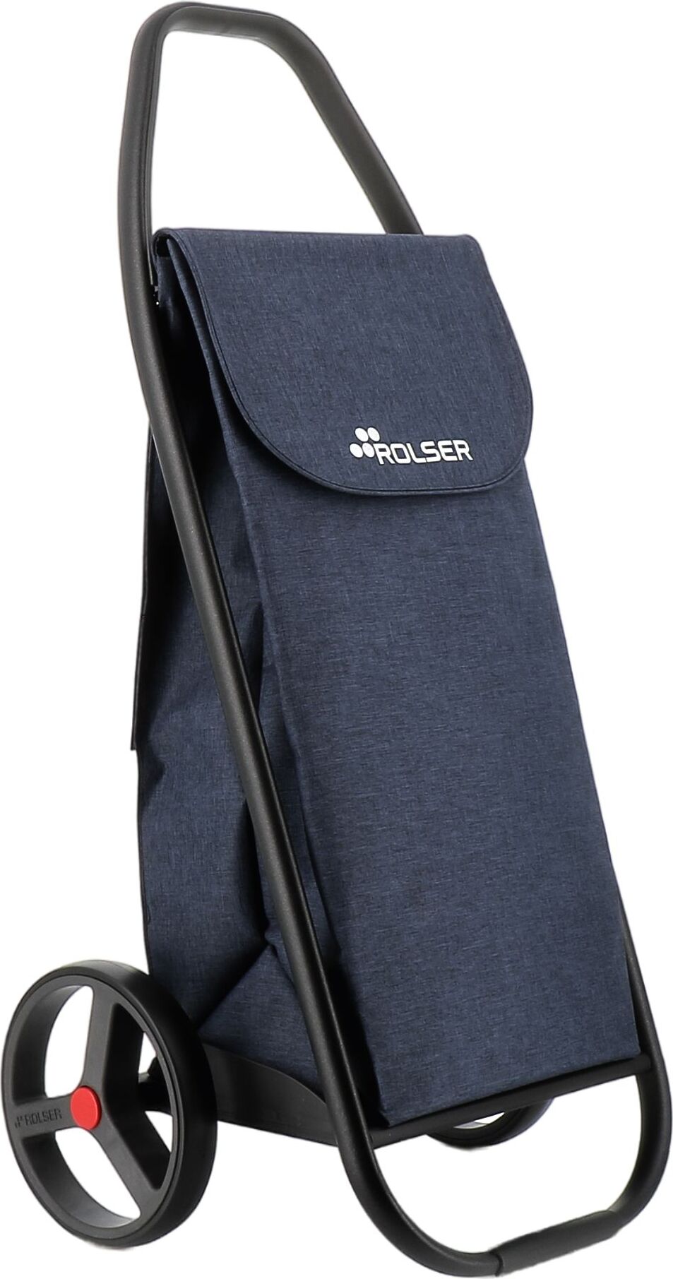 Wózek na zakupy Rolser Com 8 Tweed granatowy czarna rama