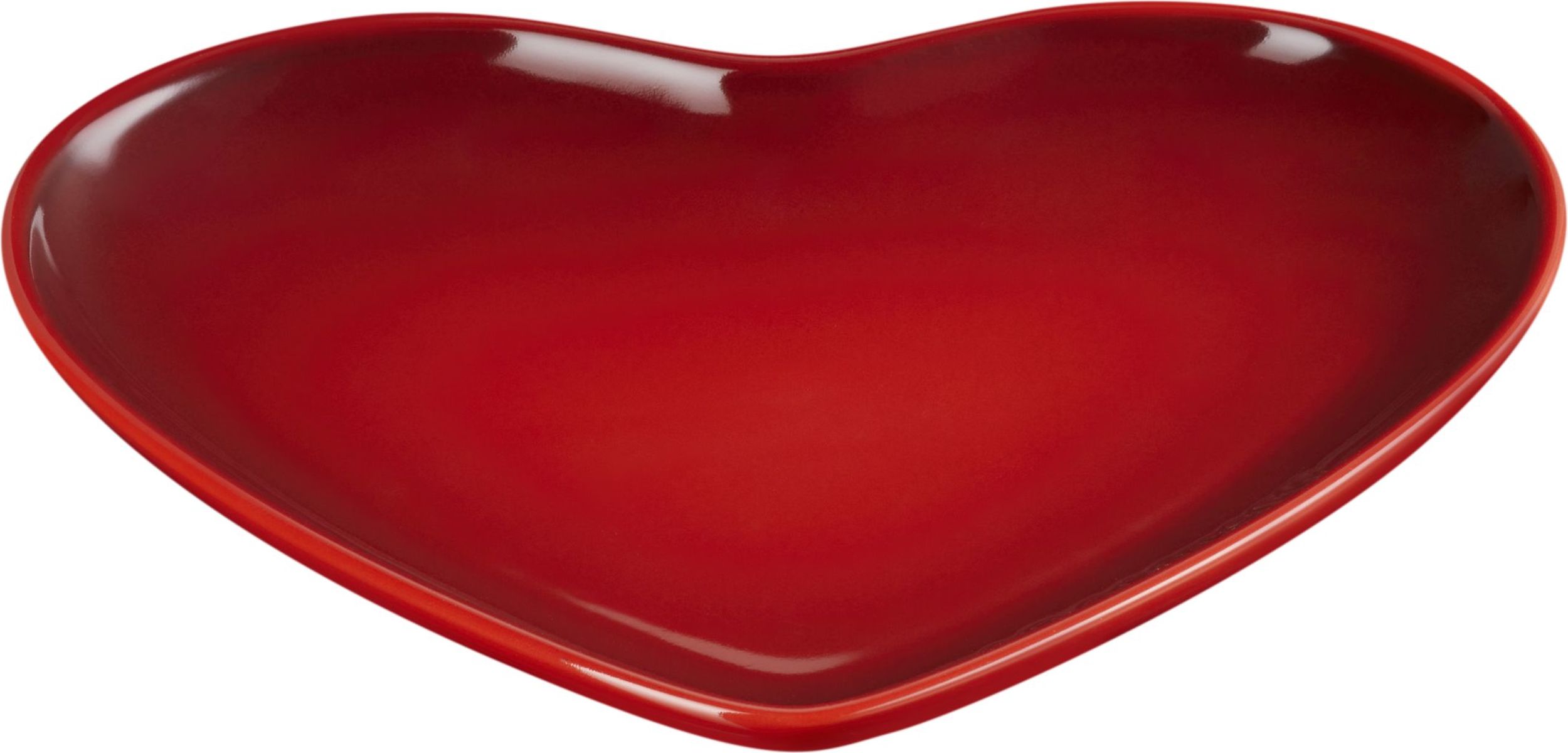 Talerz Heart 23 cm wiśniowy