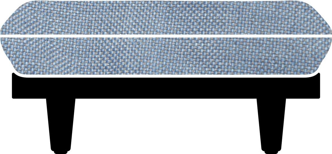 Pokrowiec na siedzisko Paletti niebieski materiałowy