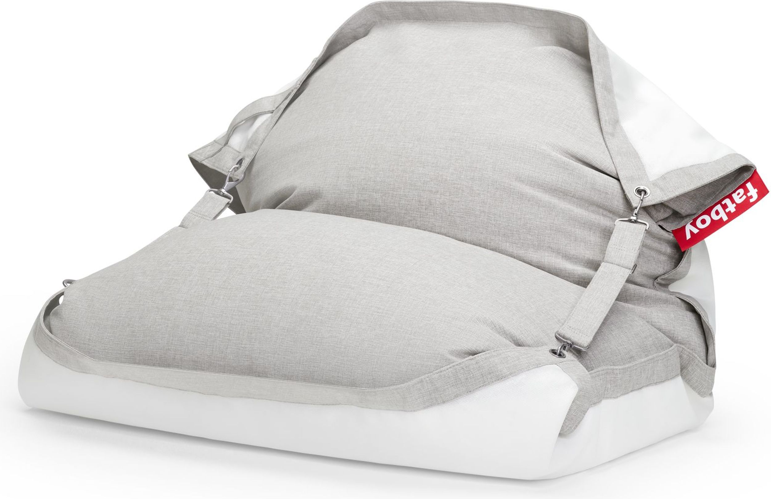 Puf i materac do pływania Original Floatzac jasnoszary